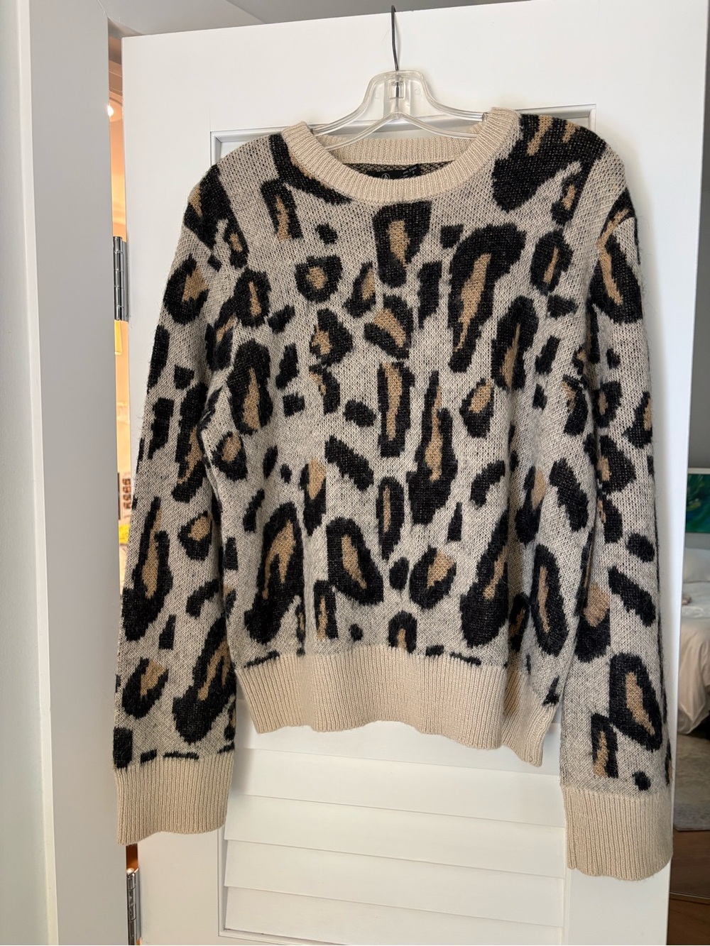 Volcom Leopard Print Crewneck Sweater